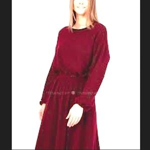 80’ VTG Christian De Castelnau Maroon sweater set